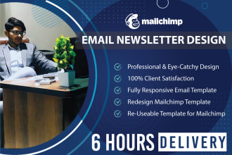 design an amazing email newsletter using mailchimp