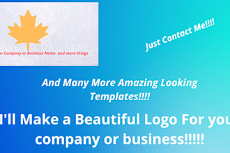 make a professional looking logo contact me I will make it