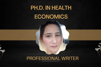 write articles related to health economics
