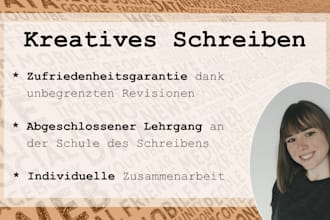write personalised and creative texts in german