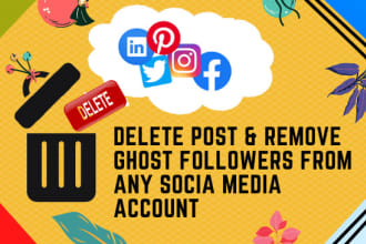 delete contents and remove bots from social media accounts