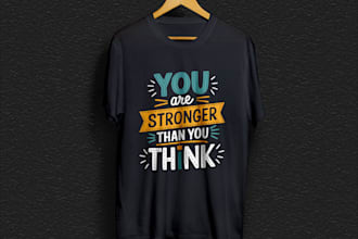 do custom typography t shirt design