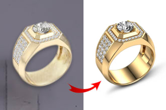 do jewelry retouch in photoshop