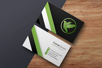 design a professional business card and stationery
