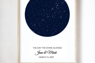 create a personalized star map for you