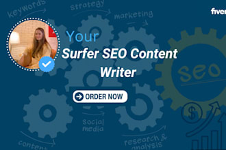 your surfer SEO content writer and social media writer