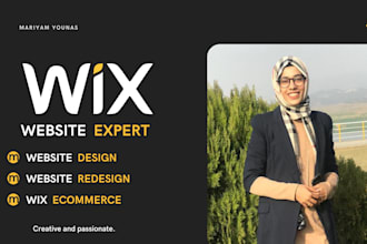design or redesign wix website and wix ecommerce website