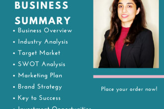 write an executive business summary