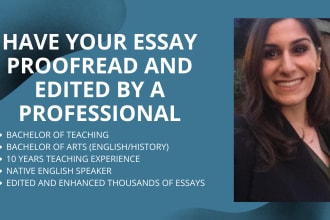 use my teaching degree to proofread your essay