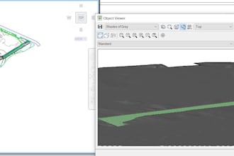 creat plan grading site civil3d