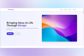 design static portfolio website