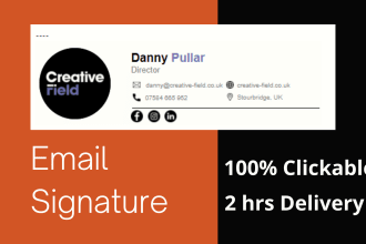 do clickable html email signature outlook footer