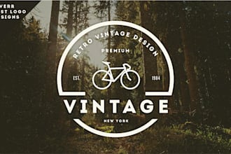 do modern business logo design, vintage , retro badge and patches