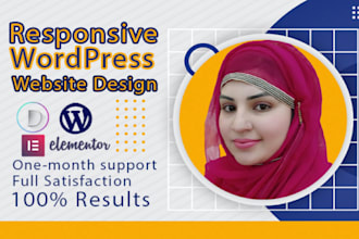 build responsive wordpress website design or wordpress website