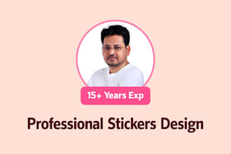 do sticker design and graphic design clothing