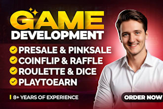 build presale and launchpad, crypto games, pump fun on evm solana ton