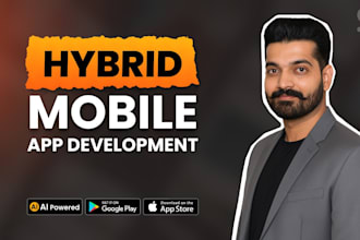 develop hybrid mobile apps in flutter, android, IOS cross platform