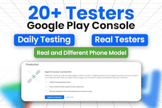 provide 12 or 20 testers  google play closed testing