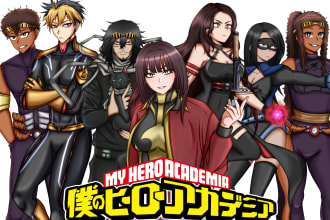 draw your character in my hero academia universe