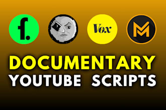 do video scripts for youtube documentaries