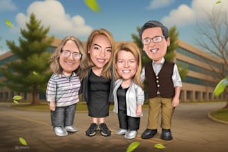 draw cartoon caricature portrait from your photo