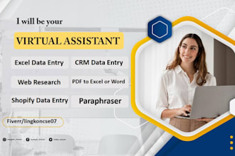 be virtual assistant for shopify data entry, shopify product uploads, and SEO