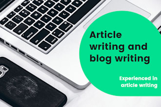 write professional articles and blogs for your website