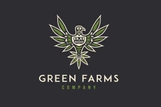 design lawn care, landscape, farm and agriculture logo with creative thinking