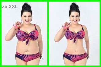 do slimming body, face swap, manipulation,  photoshop editing