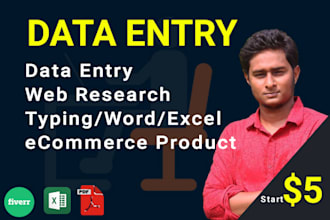 do clean data entry, copy paste pdf and virtual assistant