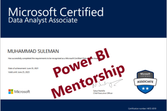 be your power bi mentor or power bi consultant or power bi totur