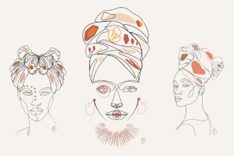 design modern african designs and line art