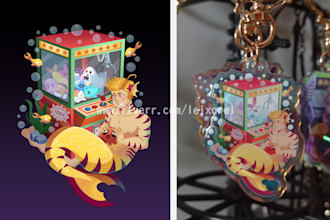 design cute illustrations for stickers, icons or keychains
