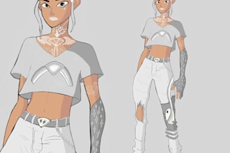 make concepts of characters that you need
