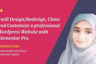 be your elementor expert for responsive wordpress elementor pro website
