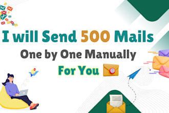send 500 emails one by one manually