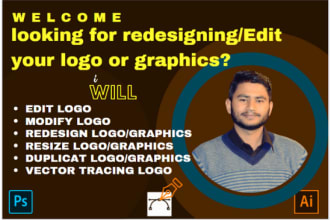 redesign, edit modify and fix your logo and graphics