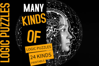 use a variety of logic puzzles as the book inner content