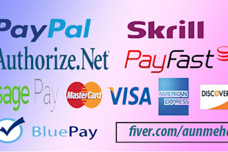 integrate payment methods in php website stripe paypal etc