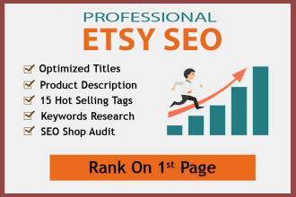 write optimized product titles and tags for etsy store