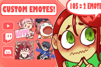 make custom emotes for twitch, discord and youtube