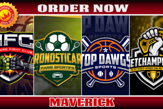 design sports logo for your team, league, event, competition, tournament etc