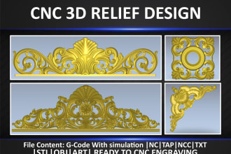 do any cnc 3d relief design