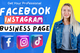 do facebook business page create and setup, instagram page