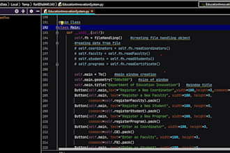 do python programming of your projects