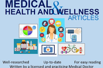write health  medical science related articles and blogs