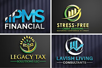 do modern financial credit repair accounting tax consulting bank insurance logo