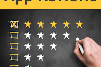 try your app and give 100 reviews