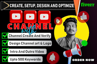 create youtube channel with all necessary