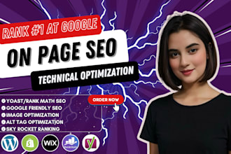 do onpage SEO and technical optimization services for wordpress and shopify
